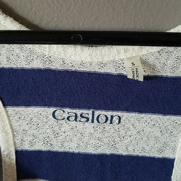 Caslon Scoop Neck Striped Tank Top - Picture 3 of 5